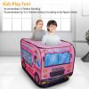Kids Play Tent Foldable Pop Up Ice Cream Bus Tent Portable Children Baby Play House W/ Carry Bag For Indoor Outdoor Use